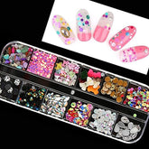 3D Nail Art Rhinestones ( 4 boxes + 1 dotting pen + 1 straight tweezer)-JAYDEN- Nail Supply American Gel Polish - Phuong Ni